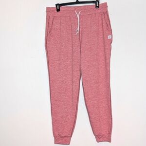 Rhoback Women’s Large Heather Red Tempo Performance Jogger Relaxed Stretch Pink